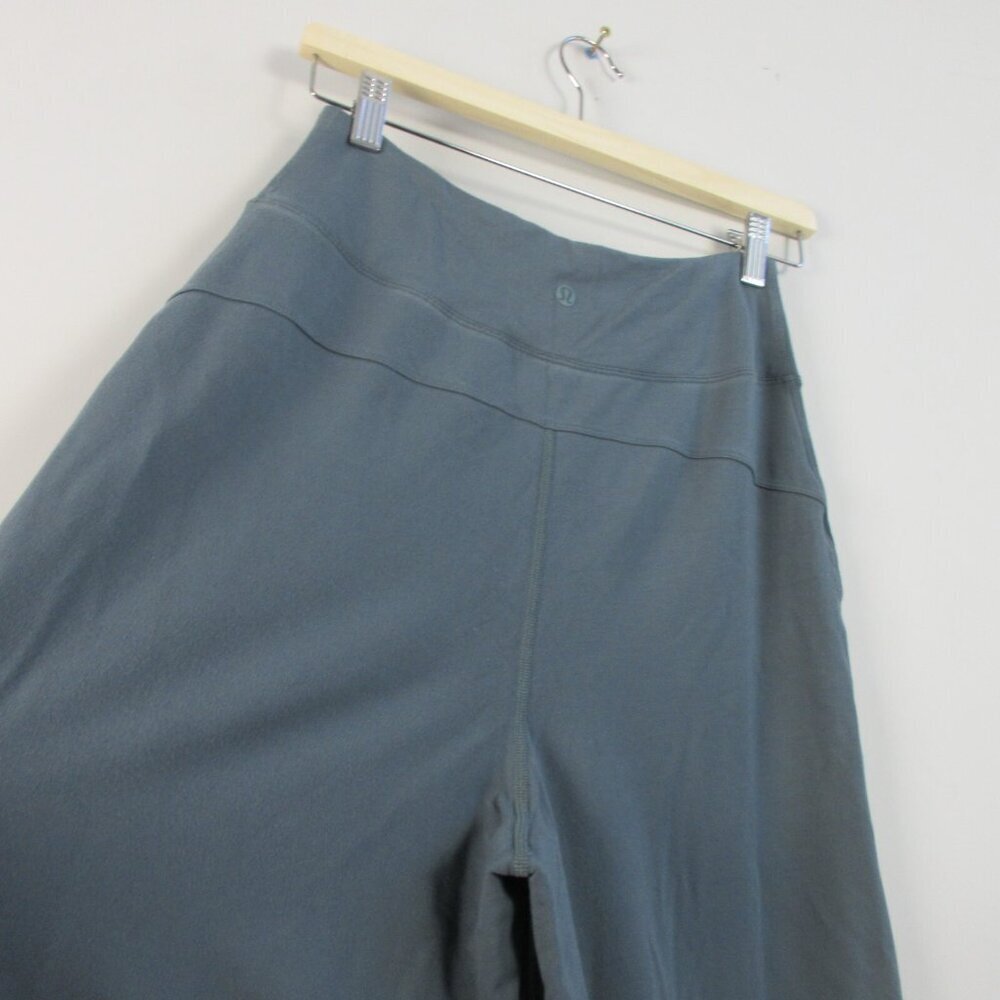 Lululemon Blissed Out Culottes 21" Women 6 Grey Wide Leg Cropped Travel Work 472 - Picture 4 of 15